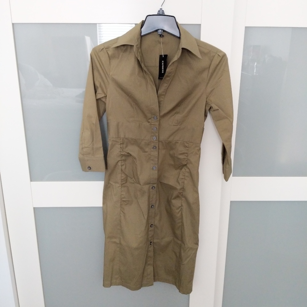 Express Design Studio 3/4 Sleeve Dress